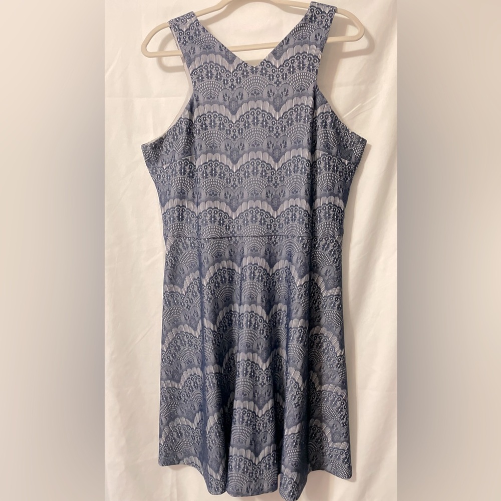 ADORNE XL Navy Sleeveless dress
